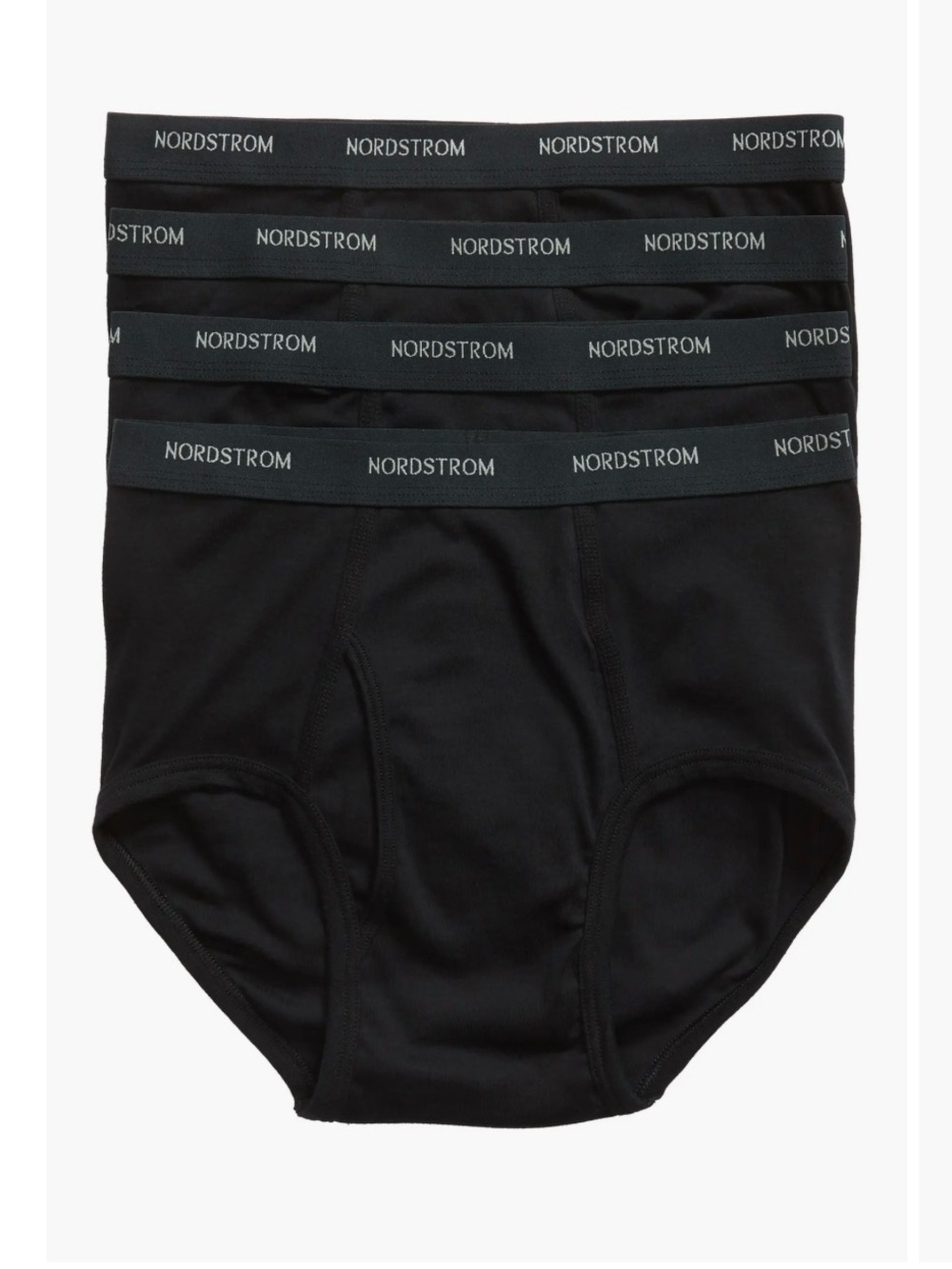 Nordstrom Men’s 4-Pack Supima® Cotton Briefs Black 34